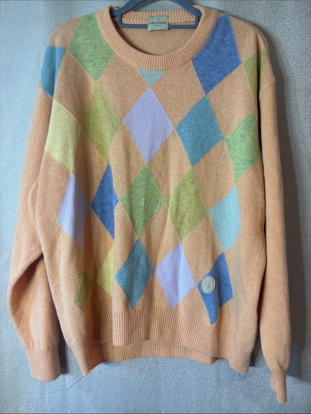 Maggie Trussardi 100 % wool Men’s trendy, cozy, elegant sweater. 0253